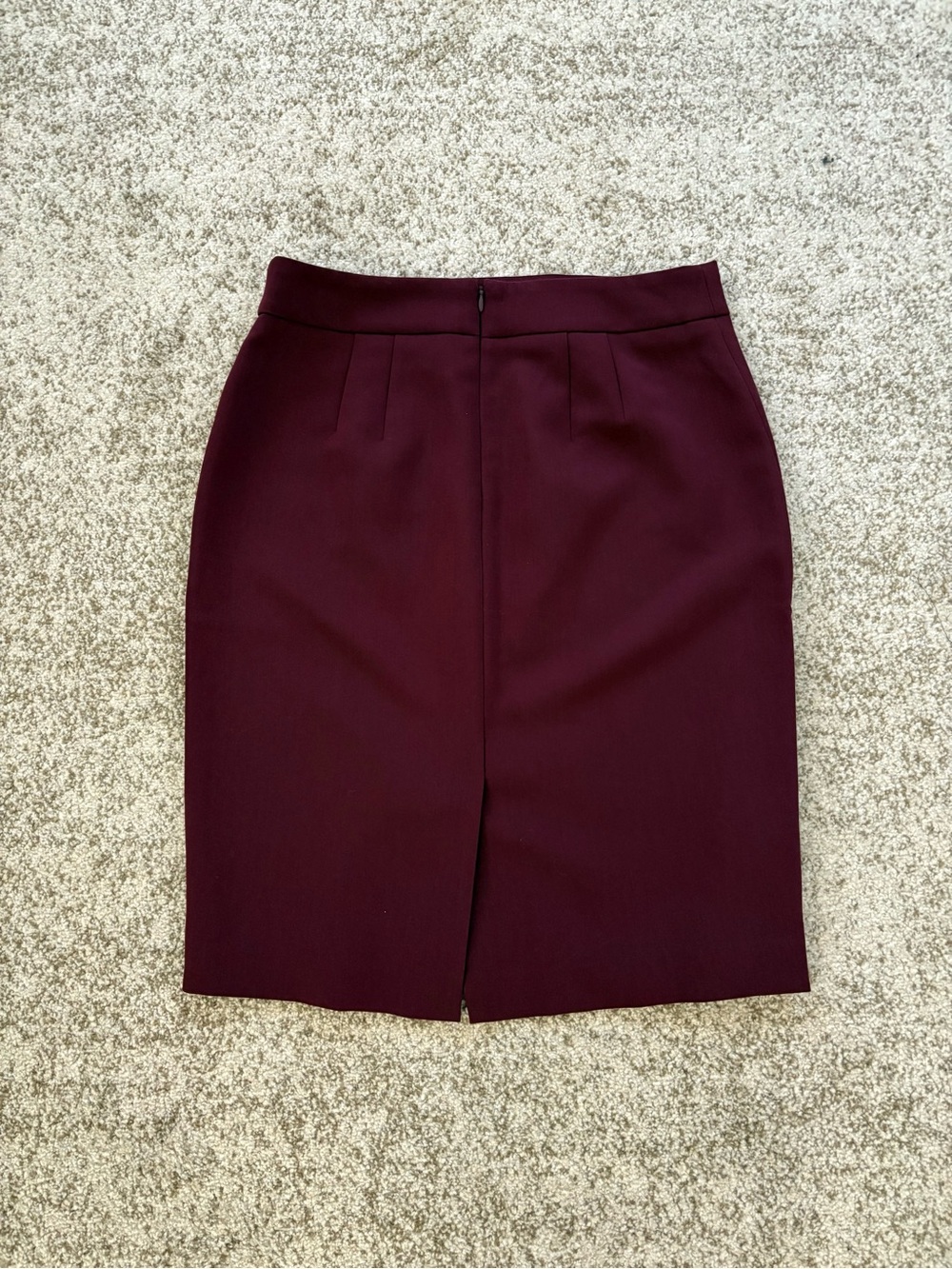 Ann Taylor Burgundy Pencil Skirt